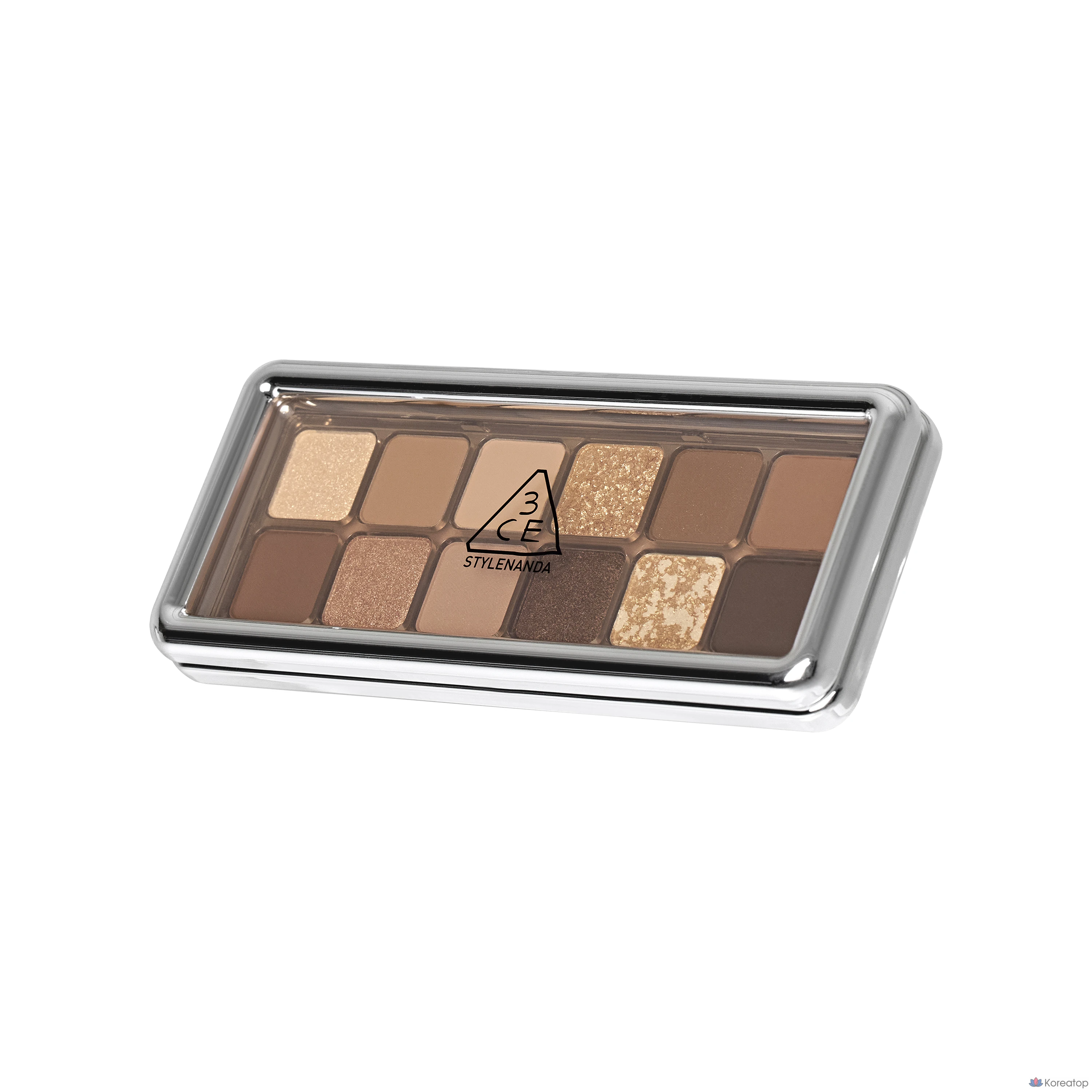 Палетка теней для век 3CE Newtake, цвет QUIET BROWN, 1 шт., фото 3