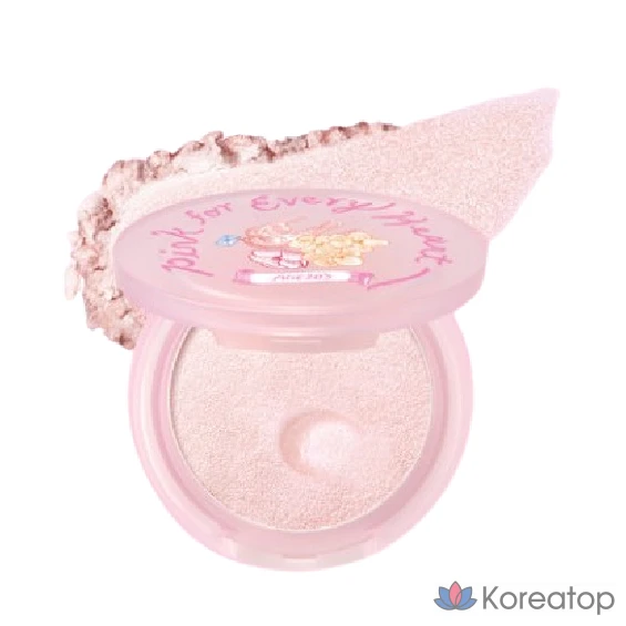 Хайлайтер Moonli Pink for Every Heart Edition Careglow Radiance (с кисточкой), Every Heart, 1 шт.