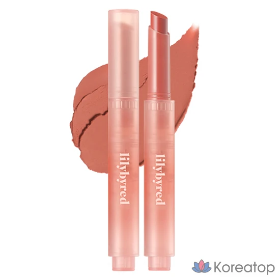 Помада Lilybyred Milky Blur Fondue Bar, 1 шт., оттенок 01 «Абрикос» (Peanut Butter).