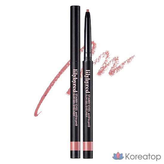 Гелевая подводка для глаз Lilybyred Stareyes Nine to Nine Slim, 0,14 г, оттенок 07 Cold Rose, 1 шт.