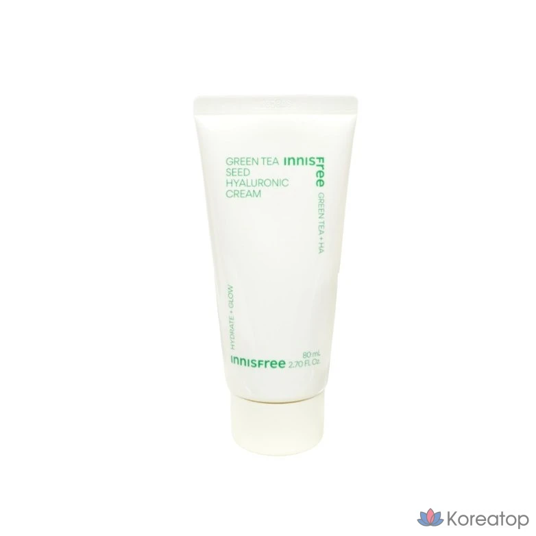 Крем Innisfree с гиалуроновой кислотой и экстрактом зеленого чая, 80 мл, 1 шт.
