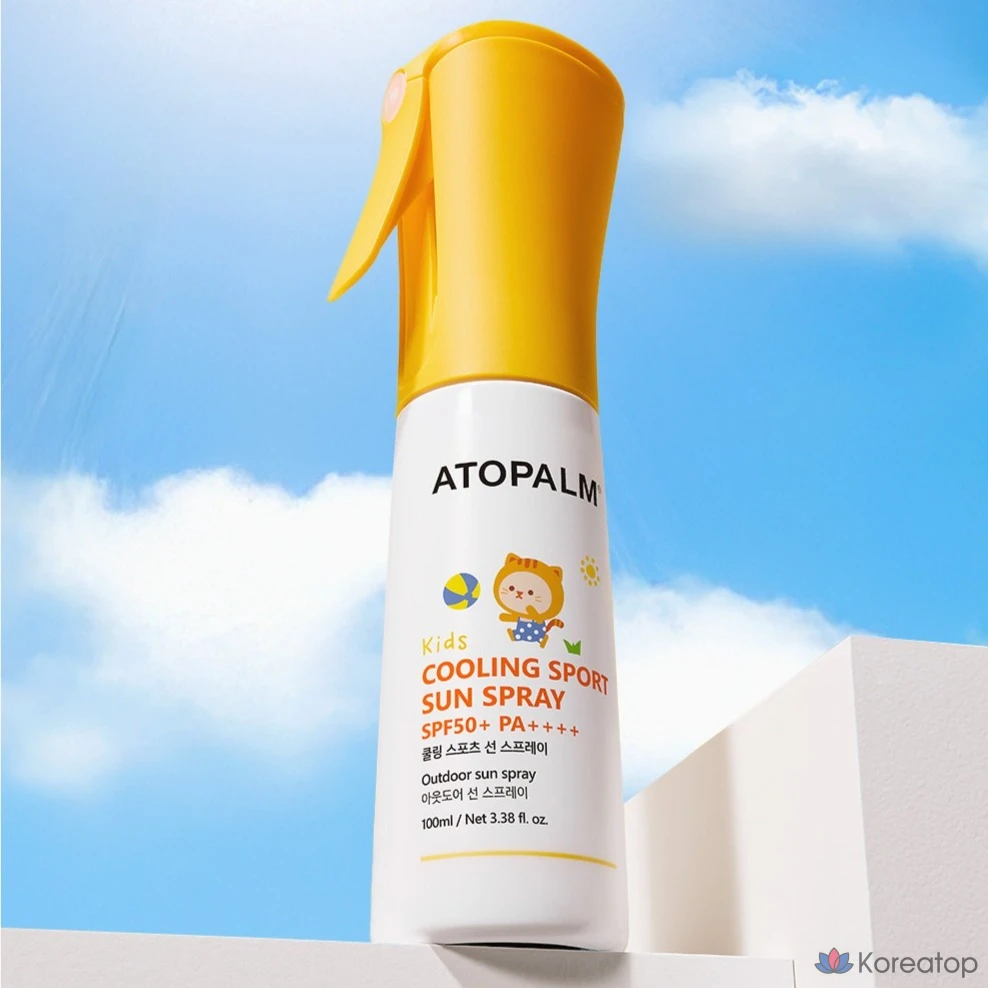 Охлаждающий спортивный солнцезащитный спрей Atopalm для детей SPF50+ PA++++, 100 мл, 1 шт.