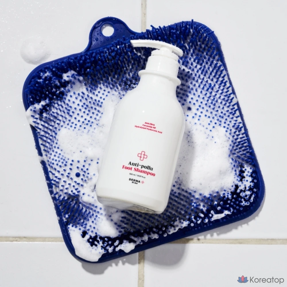 Шампунь для ног Akei Derma+ против загрязнения воздуха, 1 упаковка, 6 флаконов, 550 мл, фото 4