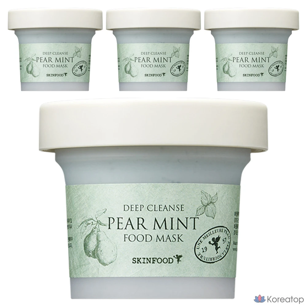 Маска для лица Skinfood Fairmint Food Mask, 120 г, 1 упаковка, 4 штуки
