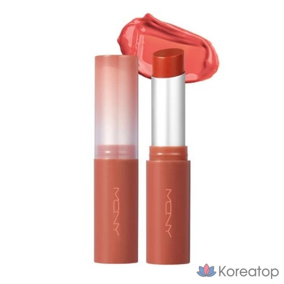 Помада Mqny New York Glow Melting Lipstick, оттенок 03 Peach Fuzz, 3,5 г, 1 шт.