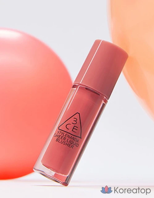 Жидкие полупрозрачные румяна 3CE, оттенок JOYFUL AFFAIR, 1 шт., фото 4