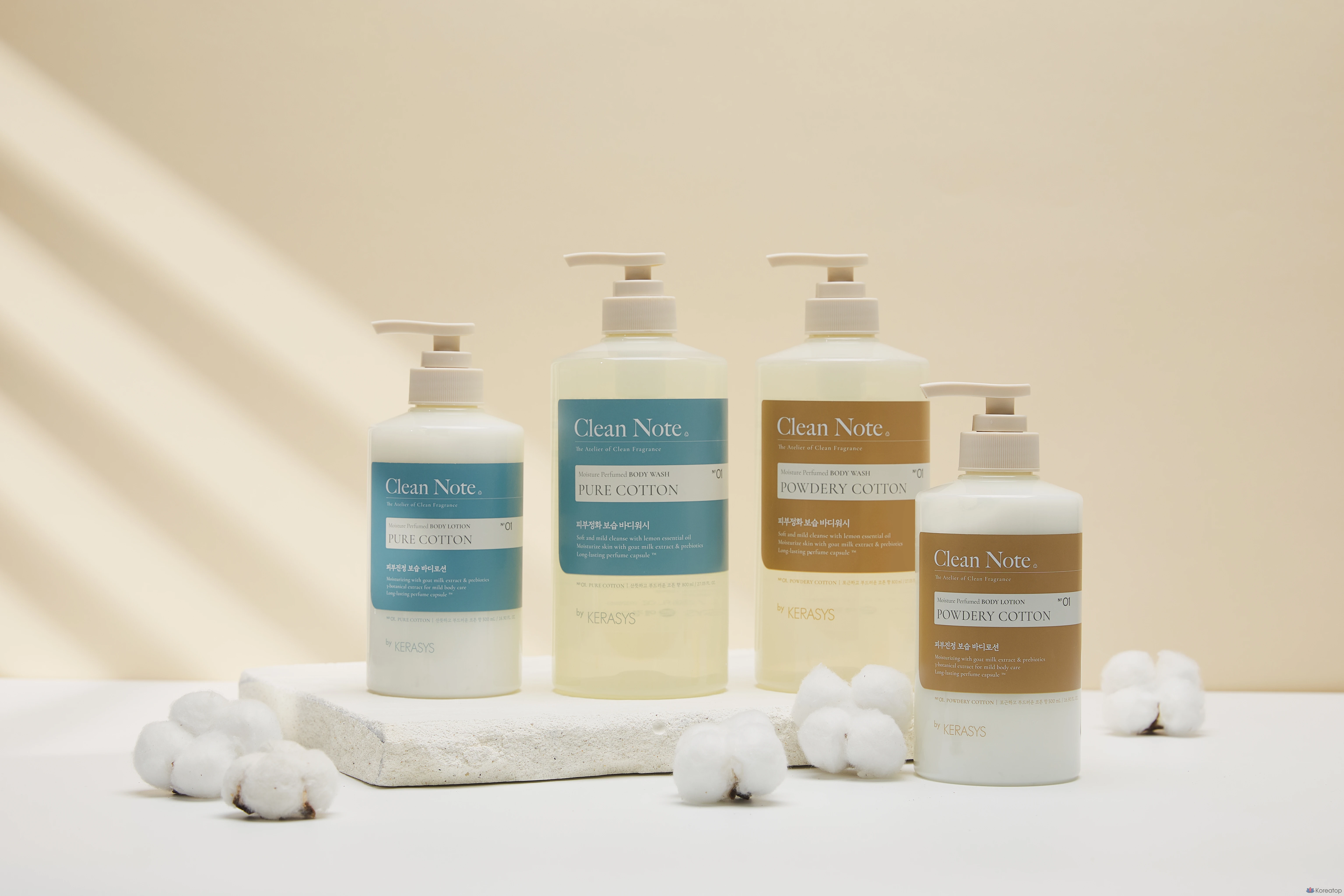 Гель для душа KeraSys Clean Note Pure Cotton, 800 мл, 1 шт.