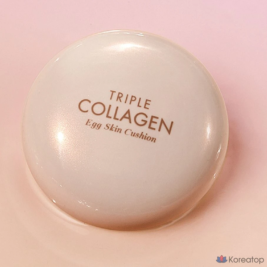 Тональный крем-кушон Tony Moly Triple Collagen Egg Skin, 15 г, оттенок 01 Skin Beige, 1 шт., фото 2