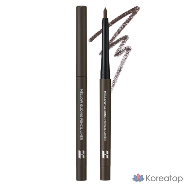 Подводка для глаз Holika Holika Mellow Gliding Pencil Liner, 0.3 г, 01 серый, 1 шт.