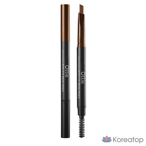 Автоматический карандаш для бровей Ottie Natural Drawing 0,2 г, оттенок 04 Warm Brown (WARM), 1 шт.