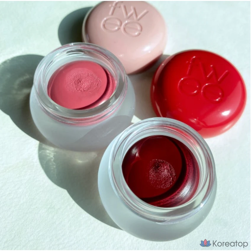 Кремовые румяна и бальзам для губ Fwee Lip & Cheek Blurry Pudding Pot Cream Blusher Multi Balm, 35 цветов, 1 шт.