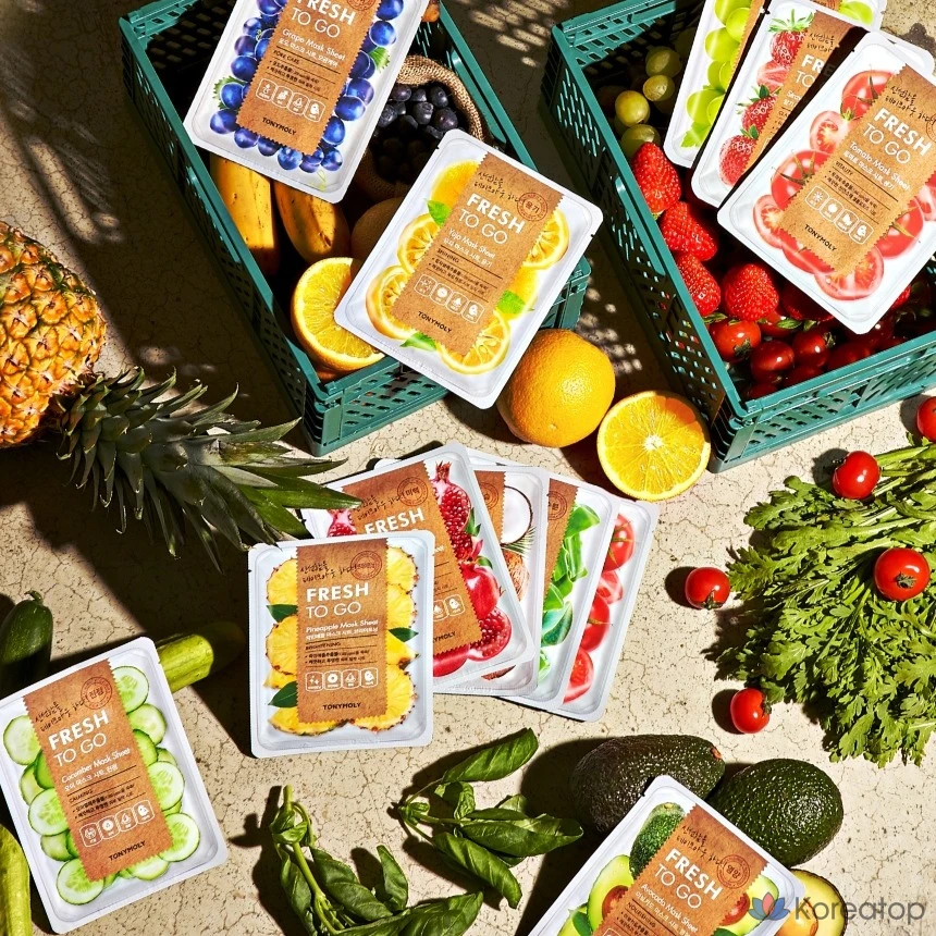 Тканевые маски для лица Tony Moly Fresh To Go с экстрактом юдзу, 1 упаковка, 10 штук., фото 4