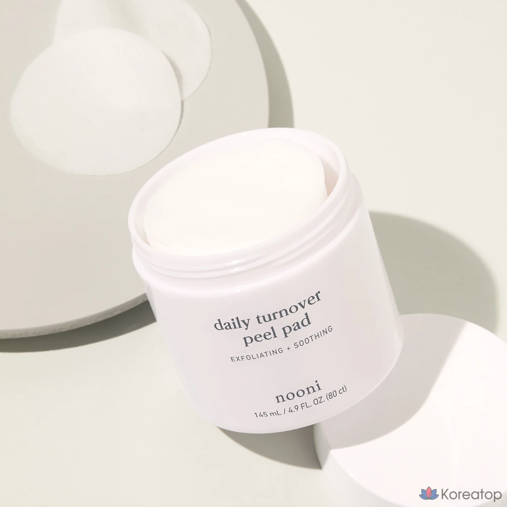 Nuni AHA Daily Pore Clearing Pad 145 мл, 80 листов, 1 упаковка