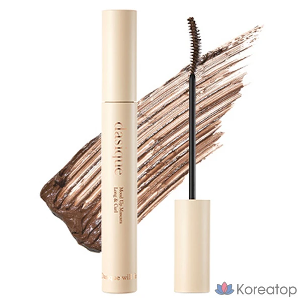 Тушь для ресниц Dasique Mood Up Long & Curl, 7,5 г, оттенок 02 «Шоколадно-коричневый», 1 шт.