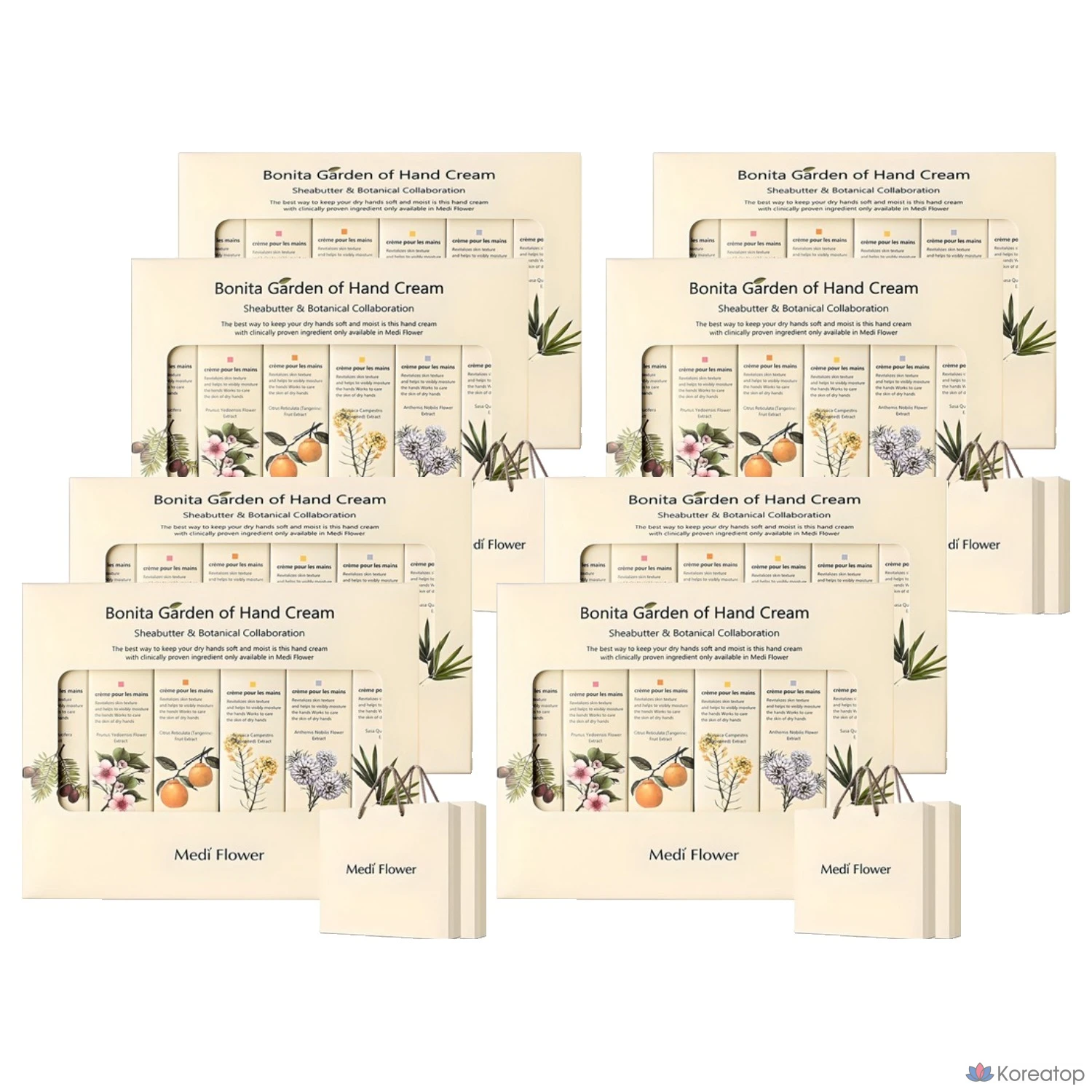 Набор для ухода MediFlower Bonita Garden 6-piece Hand Cream Set, 8 шт.