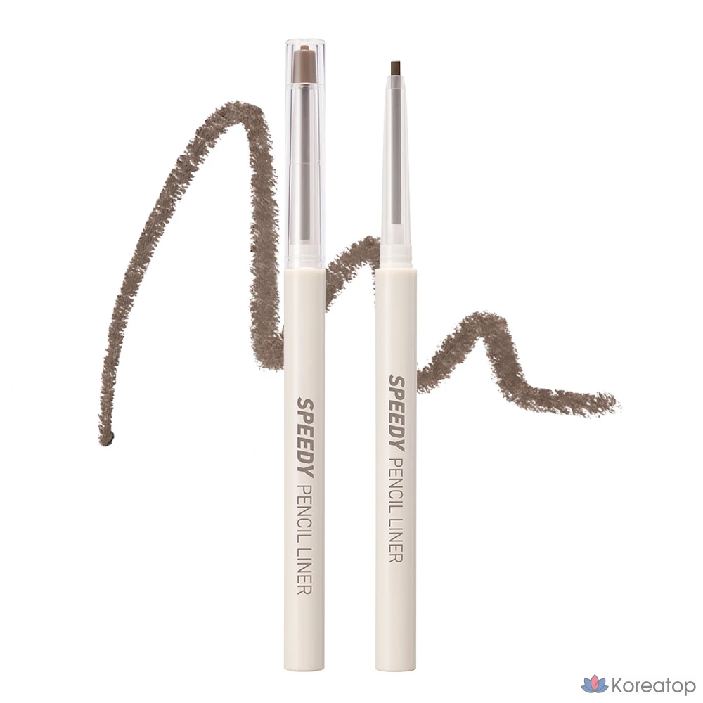 Карандаш-лайнер Peripera Speedy Pencil Liner, цвет 008, какао-пепельный, 1 шт.