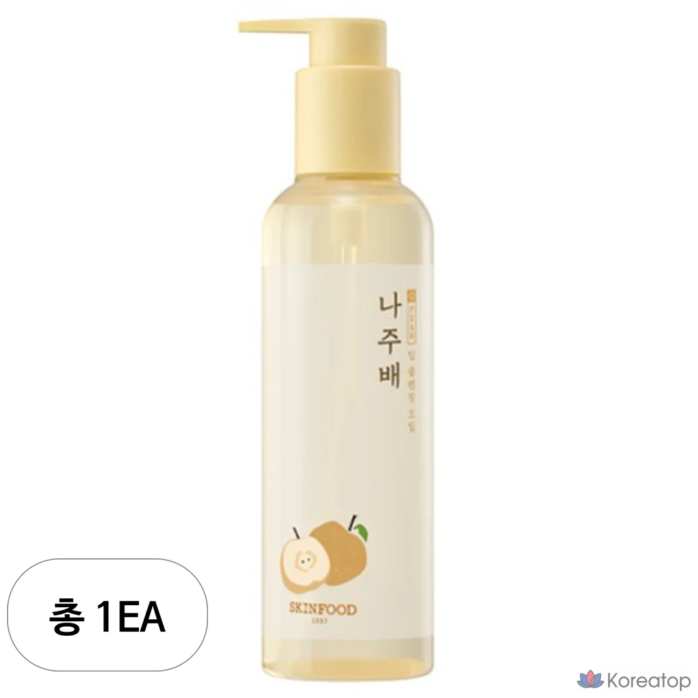 Очищающее масло для лица Skinfood Naju со вкусом груши, 200 мл, 1 шт.
