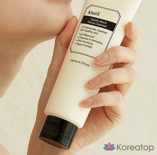 Очищающее средство для лица Dear, Klairs Gentle Black, 1 шт., 140 мл, фото 3