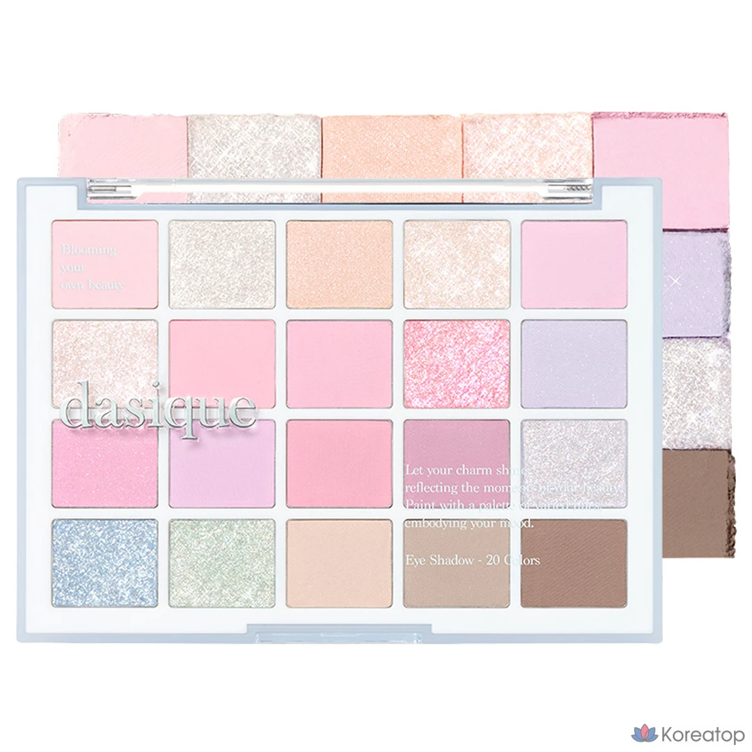 Палетка теней Dasique Mood 10,5 г, ватный диск 05, 1 шт.