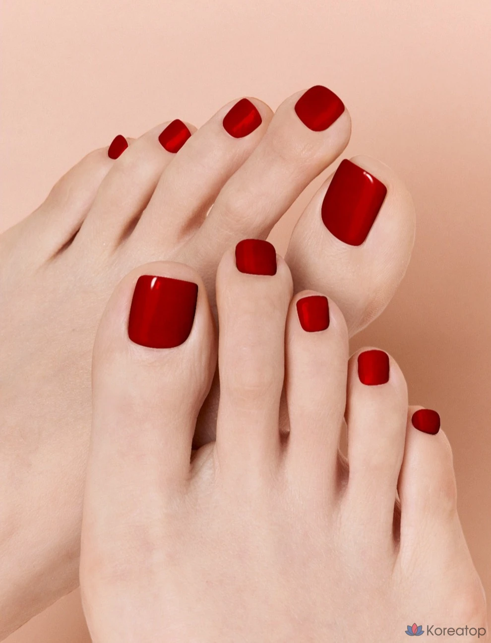 Гель-лак для педикюра Ohora Gel Strip Pedi, оттенок 4 Red, 1 шт., фото 3