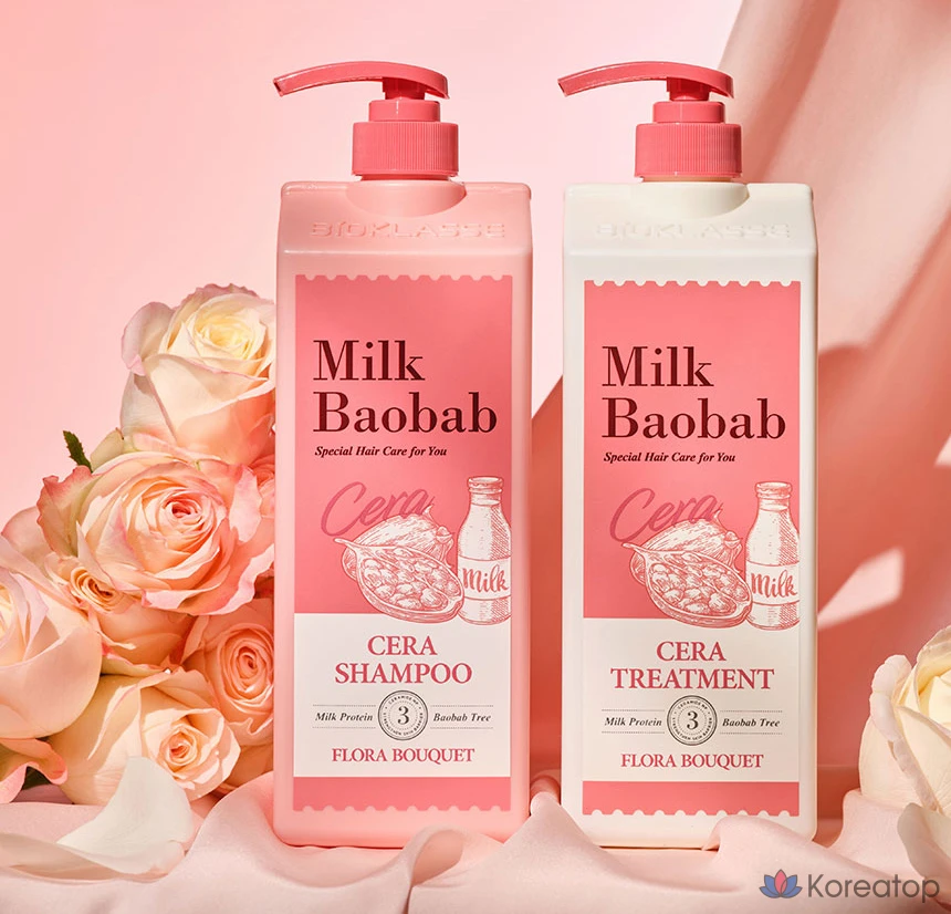 Молочный шампунь Milk Baobab Sera Flora Bouquet, 1,2 л, 1 шт.