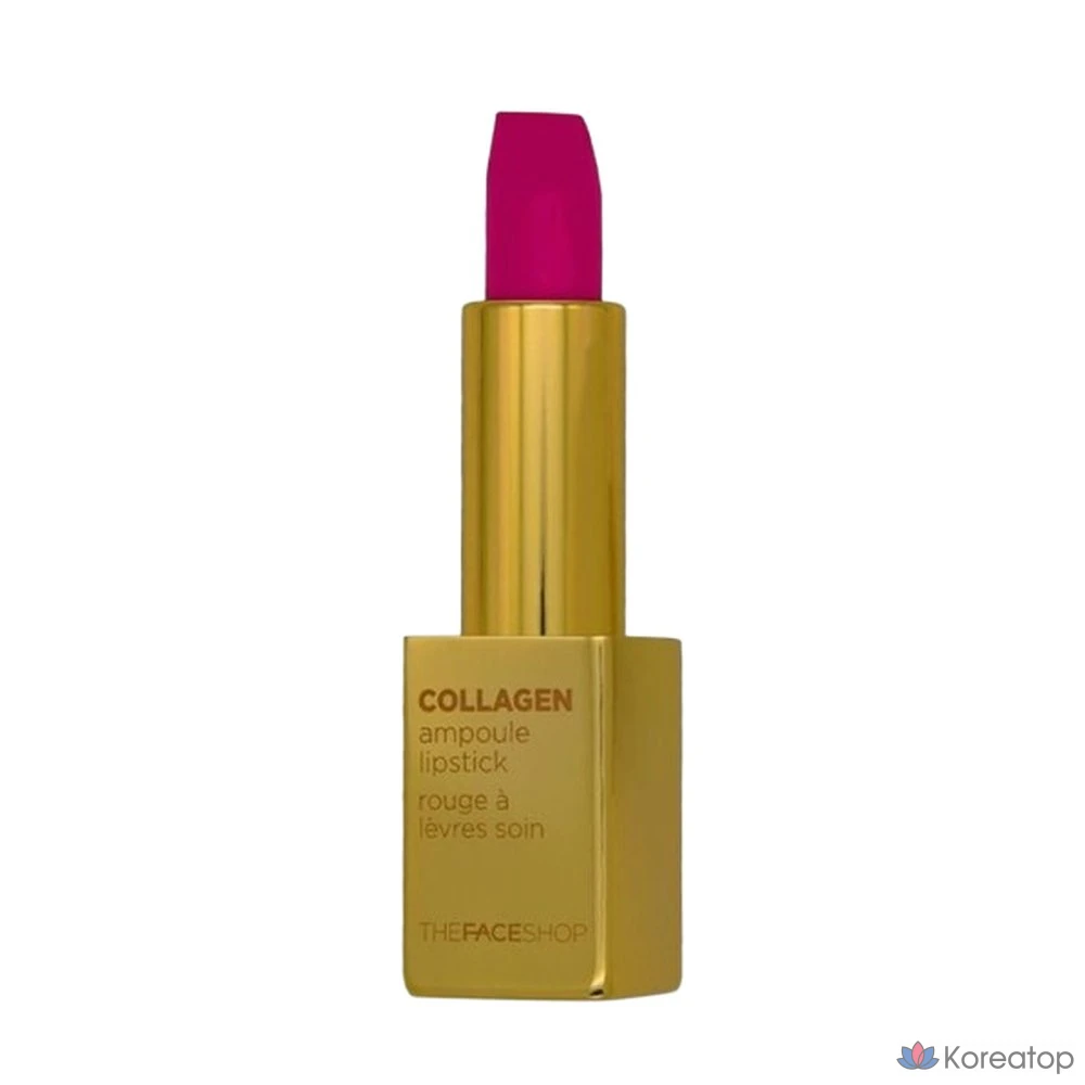 Помада Nature Collection Yeocula FMGT Collagen Ampoule Lipstick, насыщенный розовый цвет, 3,5 г, теплый и холодный оттенок, 1 шт.