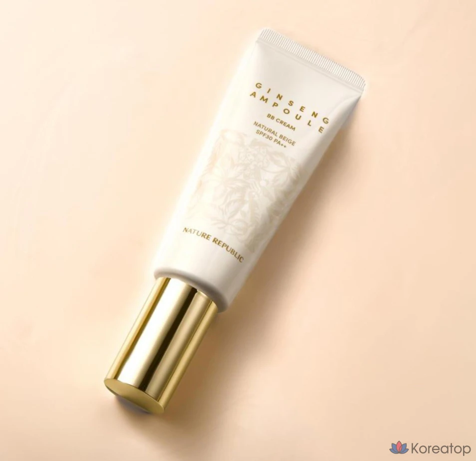 BB-крем Nature Republic Ginseng Ampoule SPF30 PA++, оттенок 01 Light Beige, 50 мл, 1 шт.
