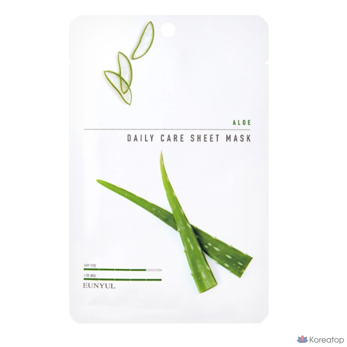 Набор тканевых масок для ежедневного ухода Eunyul с успокаивающим эффектом алоэ вера 10 пенсов + огурцом 10 пенсов + маслом чайного дерева 10 пенсов, 1 упаковка, 1 комплект