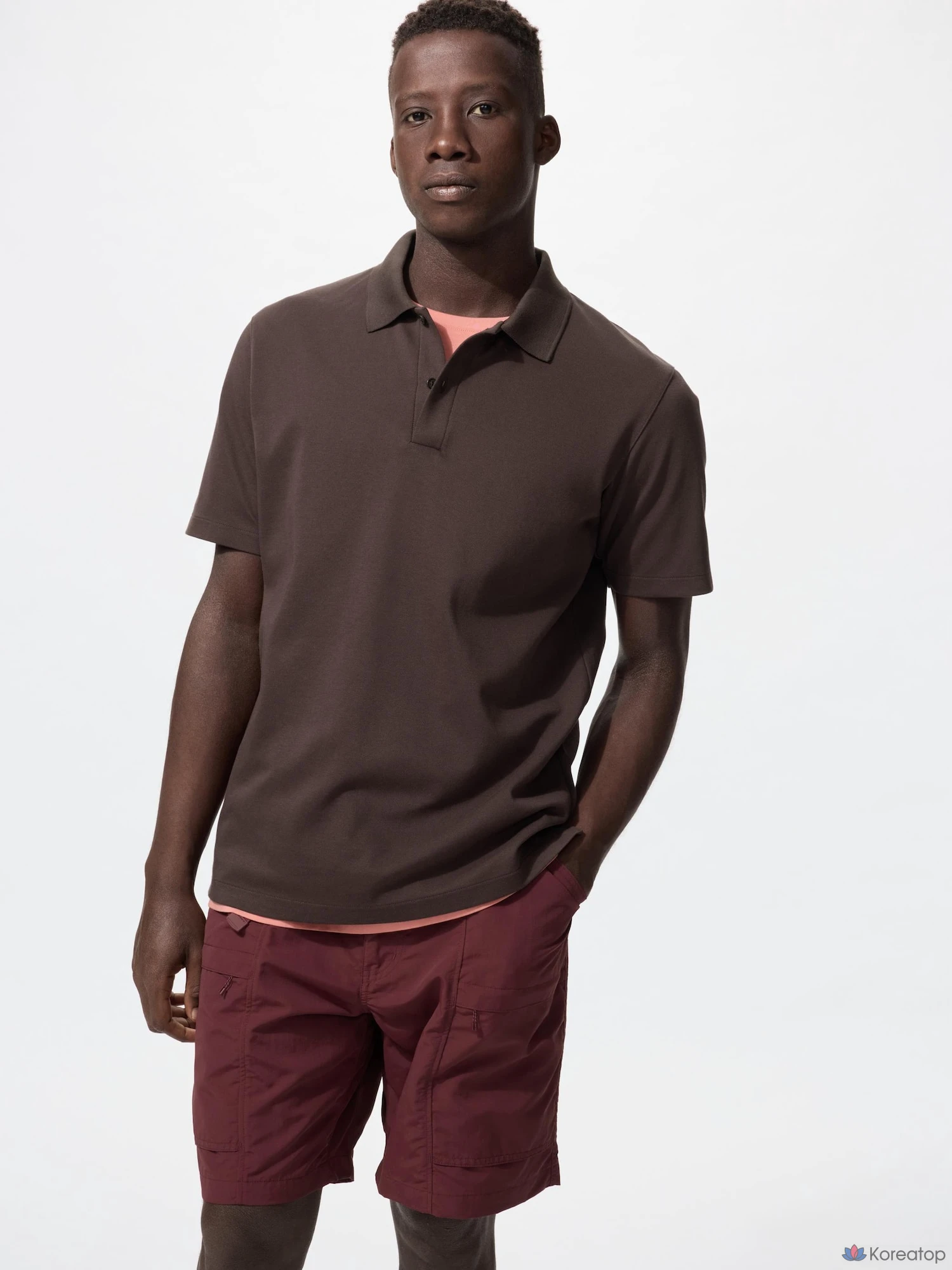 Рубашка поло Uniqlo AIRism Cotton Pique Polo Shirt