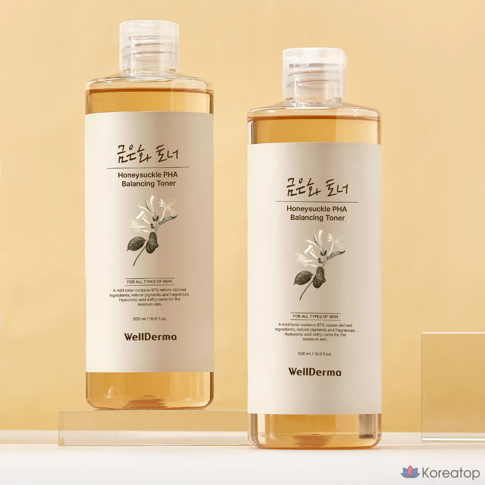 Тоник для лица WellDerma Gold and Silver Balancing Toner, 500 мл, 1 шт.