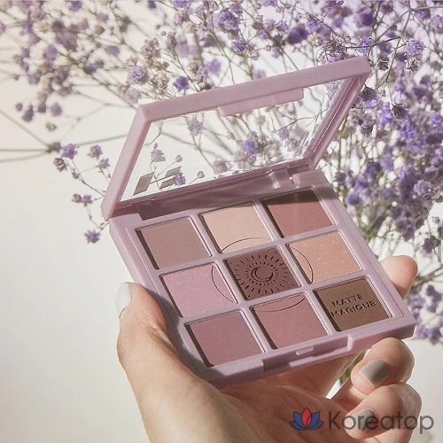 Палетка теней для век Holika Holika Matte Magic Collection My Favorite Mood Eye Palette, 02 Moony, 1 шт., фото 2