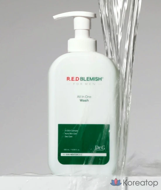 Гель для душа Dr.G Red Blemish for Men All-in-One, 500 мл, 1 шт.