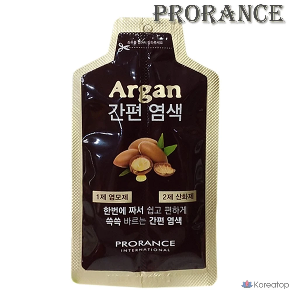 Краска для волос Prorance Argan Easy Gray Cover Dye, 1 упаковка, Argan Easy Dye - Черный