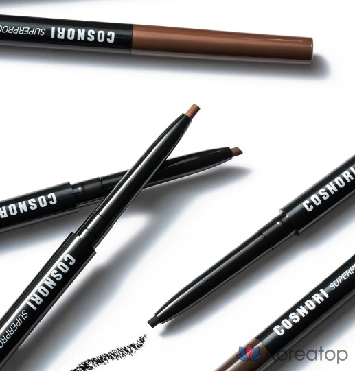 Гелевый карандаш для глаз Cosnori Superproof Fitting Gel Eyeliner Pencil 0.4g, оттенок 05 Glam Bronze, 1 шт., фото 4