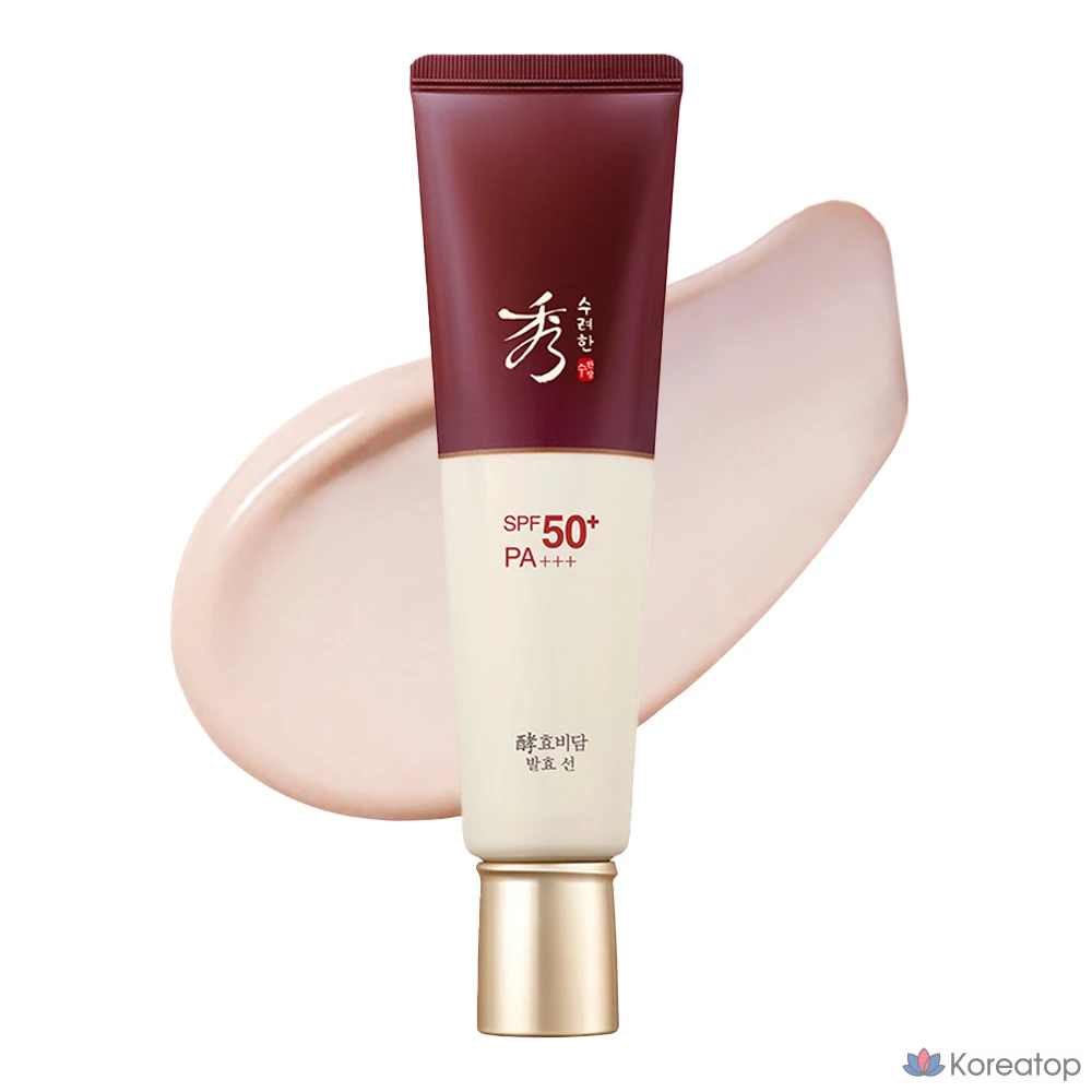 Sooryehan Hyobidam Ферментированный солнцезащитный крем SPF50+ PA+++, 60 мл, 1 шт.