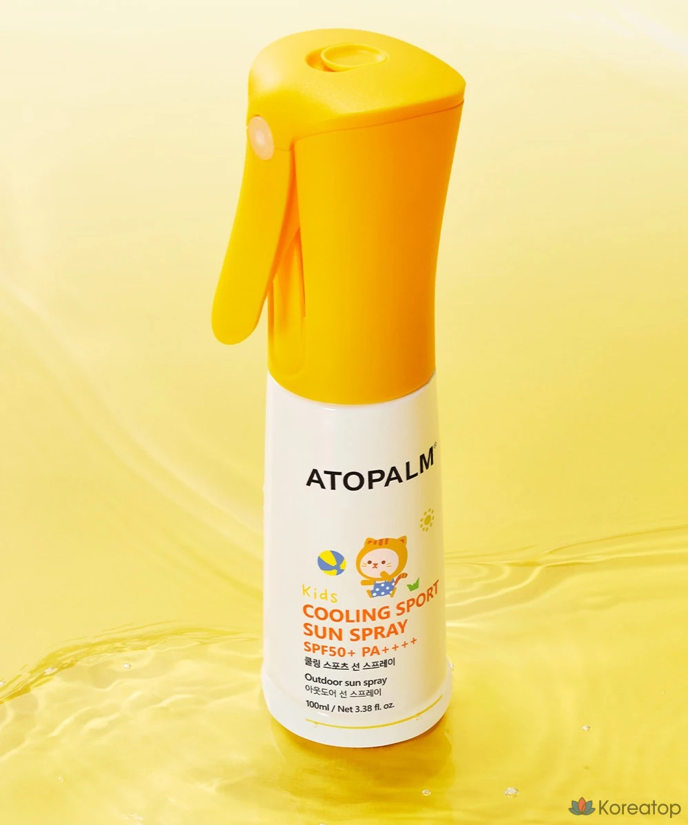 Охлаждающий спортивный солнцезащитный спрей Atopalm для детей SPF50+ PA++++, 100 мл, 1 шт.