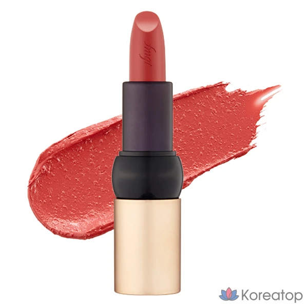 Помада The Face Shop FMGT New Bold Sheer Glow, 1 шт., № 14, цвет «Кашемировый коралл».
