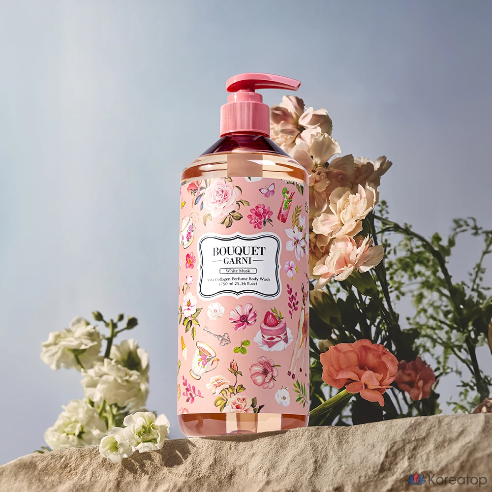 Гель для душа Bouquet Garni Vita Collagen с ароматом белого мускуса, 750 мл, 1 шт., фото 4