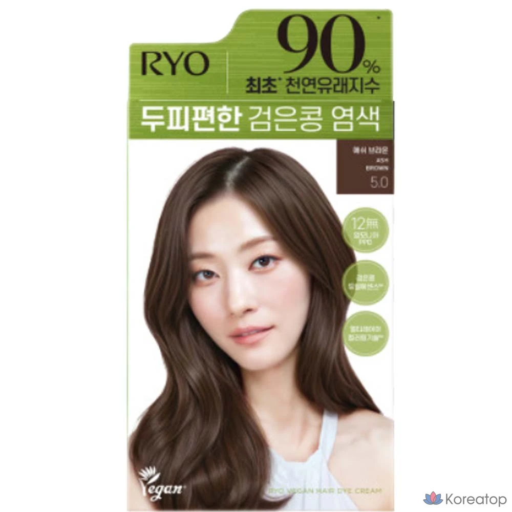 Краска для кожи головы Ryo Black Bean Dye, 120 г, 1 упаковка.