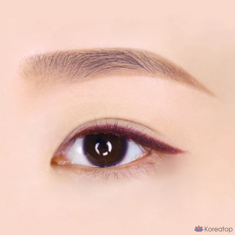 Гелевая подводка для глаз MERZY the First Slim Gel Eyeliner 0.05g, GS5 Burgundy Beryl, 1 шт., фото 3