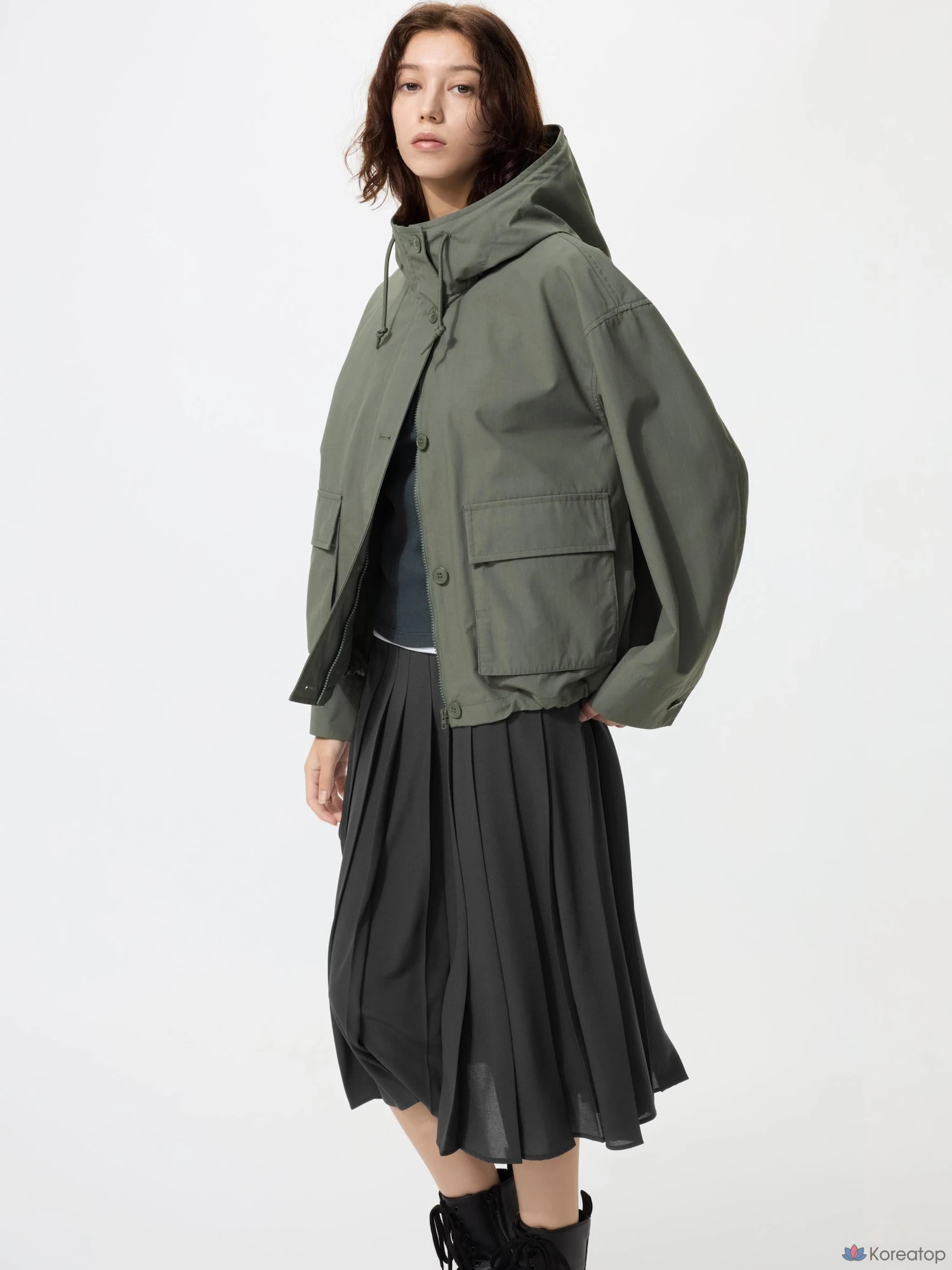 Парка Uniqlo Utility Cotton Blend Parka