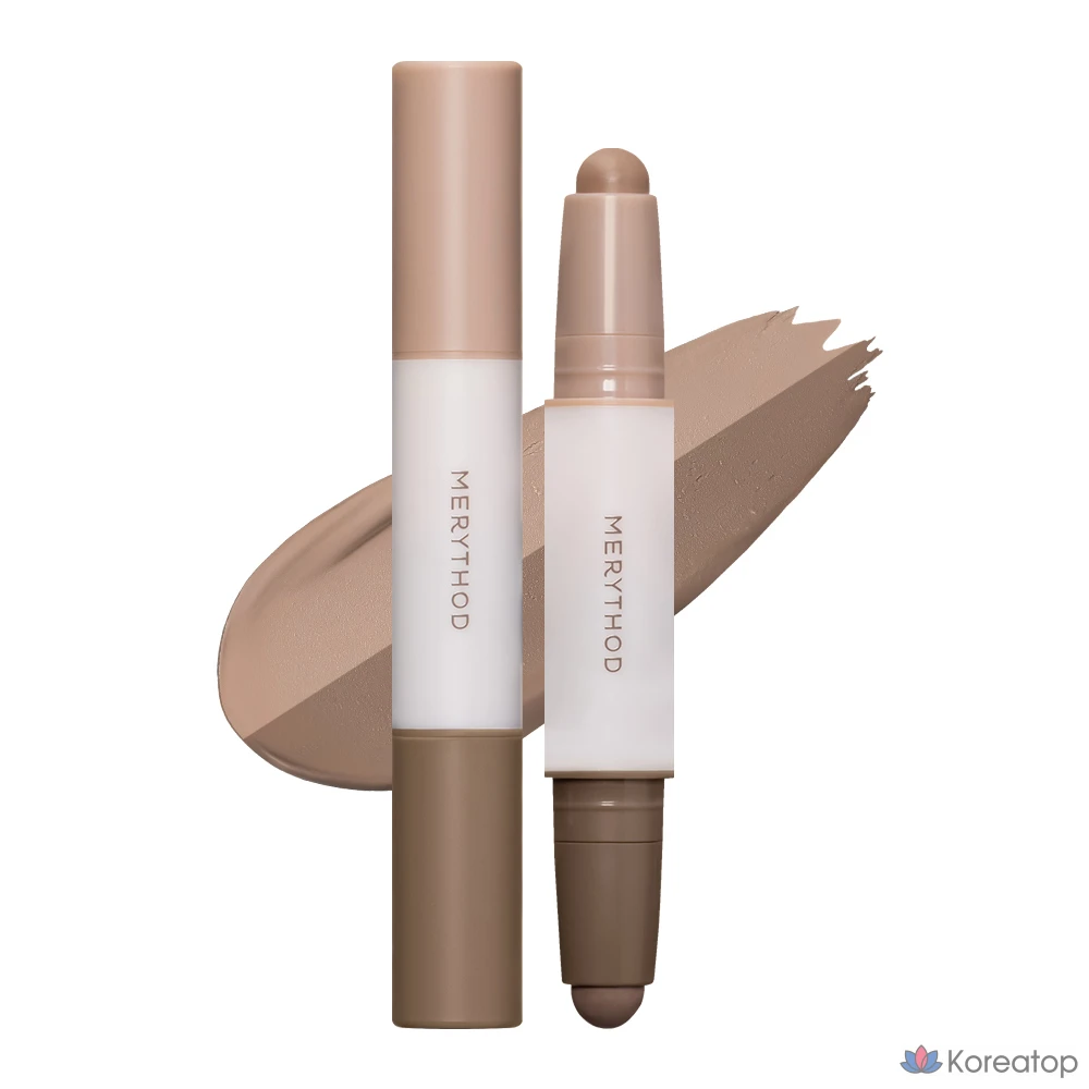 Стик для контурирования Merythod Double Contour Stick 3,3 г, оттенок 02 «Ириска коричневый», 1 шт.