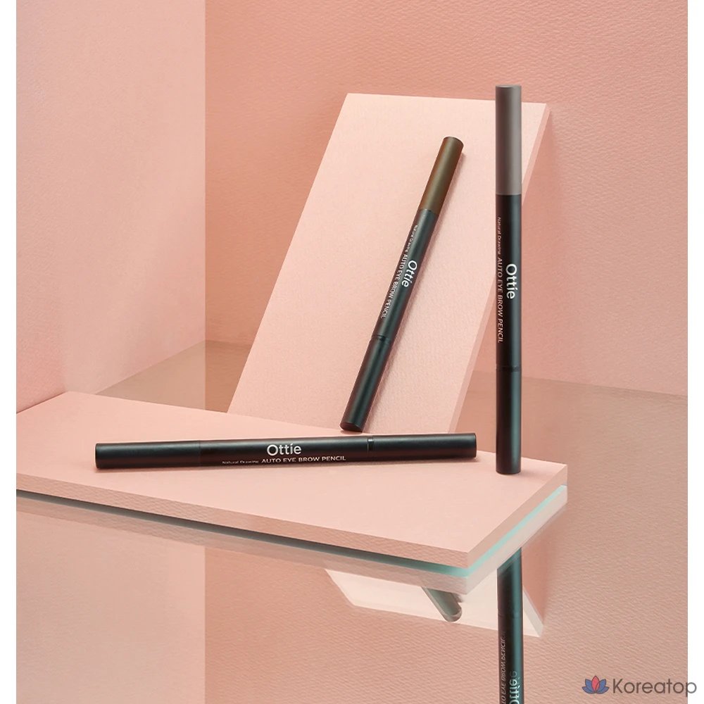 Карандаш для бровей Ottie Natural Drawing, 0,2 г, черный, 1 шт.