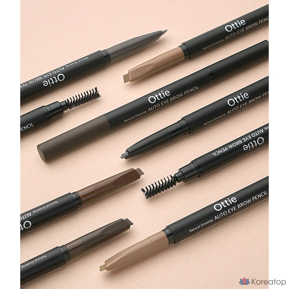 Карандаш для бровей Ottie Natural Drawing, 0,2 г, черный, 1 шт.