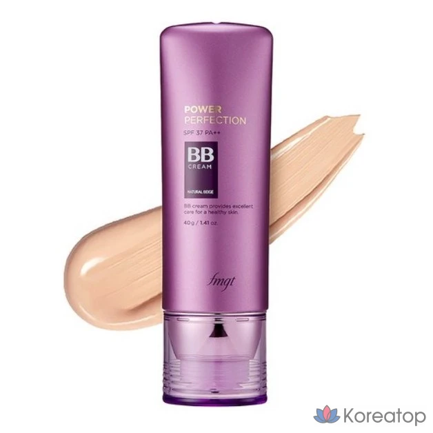 BB-крем The Face Shop Power Perfection SPF 37 PA++, оттенок 201 «Абрикосово-бежевый», 40 г, 1 шт.