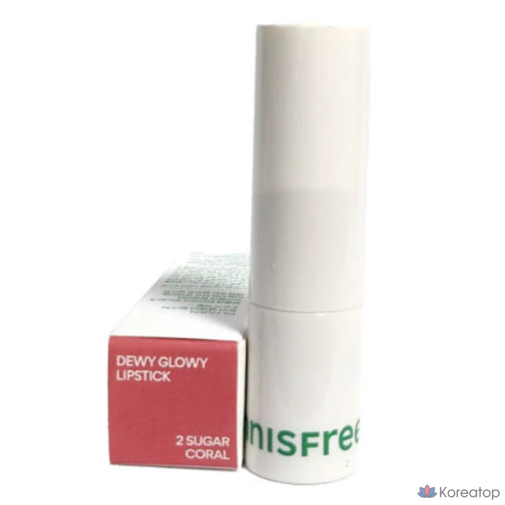 Помада Innisfree Dewy Glow, 02 Coral (Sugar Coral), 3,5 г, 1 шт.
