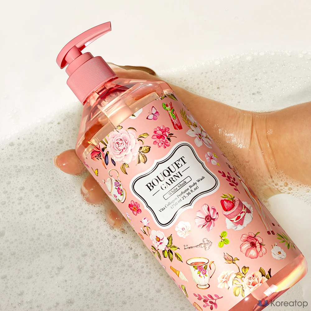 Гель для душа Bouquet Garni Vita Collagen с ароматом белого мускуса, 750 мл, 1 шт., фото 5