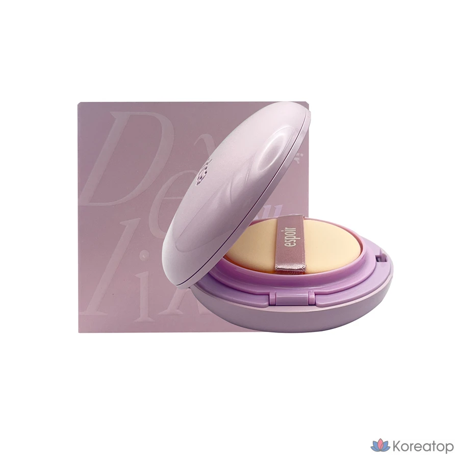 Тональный крем-кушон Espoir Durike Gel Tone-Up Cushion, нейтральный сиреневый, 1 шт., фото 4