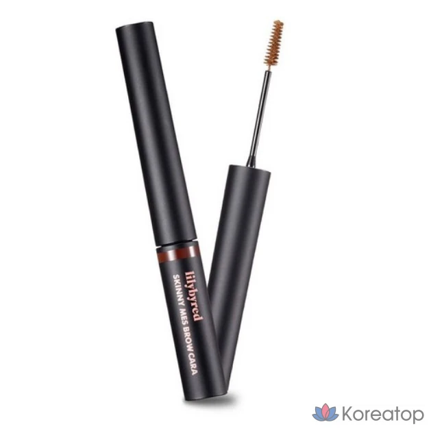 Тушь для бровей Lilybyred Skinny Mess Brow Mascara, 3,5 г, средне-коричневый цвет, 1 шт.