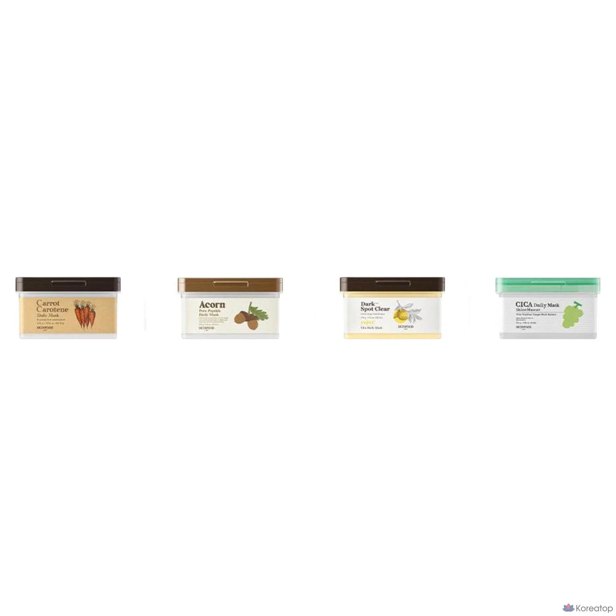 Skinfood Shine Muscat Cica Daily Mask, 270 г, 30 штук, 3 упаковки, фото 5